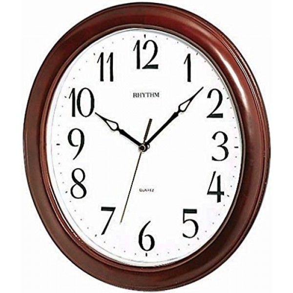 Rhythm(Japan) Brown Wooden Wall Clock Rhythm(Japan) Brown Wooden Wall Clock